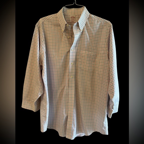 Brooks Brothers white, blue and red stripe long sleeve men’s shirt size … - Picture 1 of 8